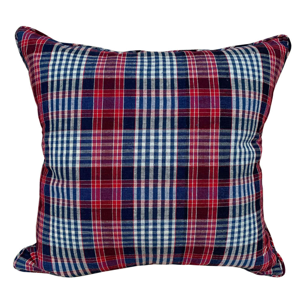 Red And Blue Checked Cushions