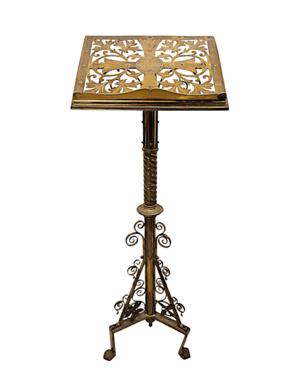 A Very Rare 19th Century Brass Church Lectern 