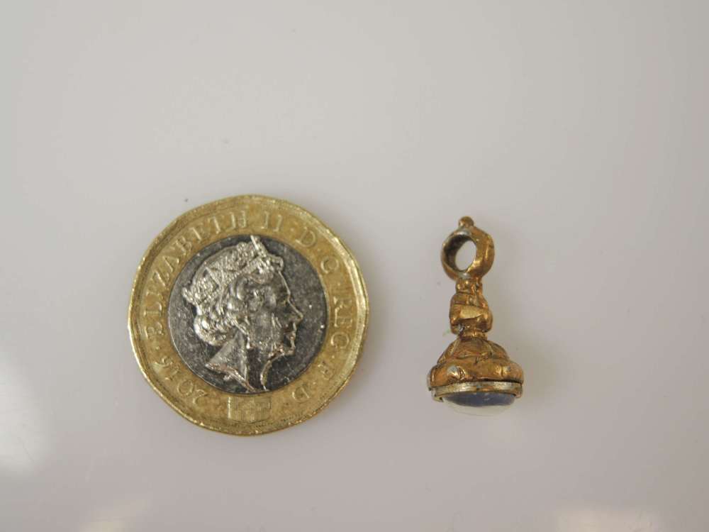 Victorian seal fob with an opal stone c1850