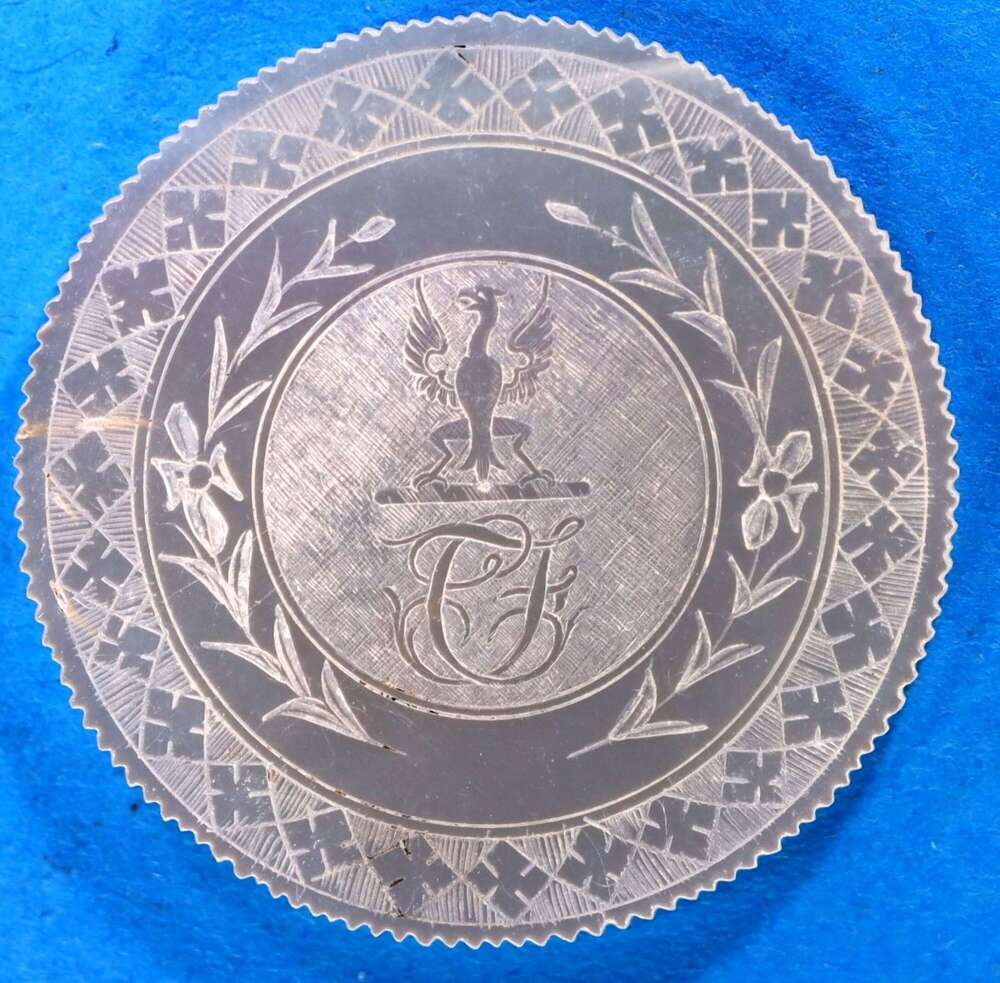 Unusual small counter for unidentified family