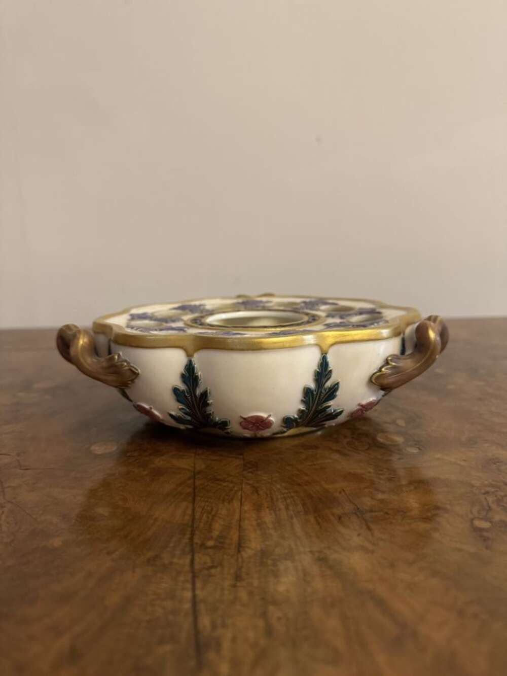 Quality Antique Victorian Royal Worcester Flower Holder 