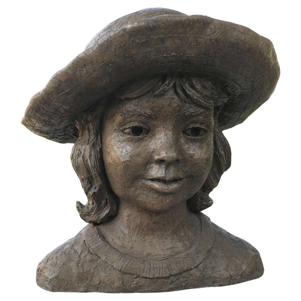 Artist&rsquo;s Model Bust of a Young Girl in a Panama Hat, not signed