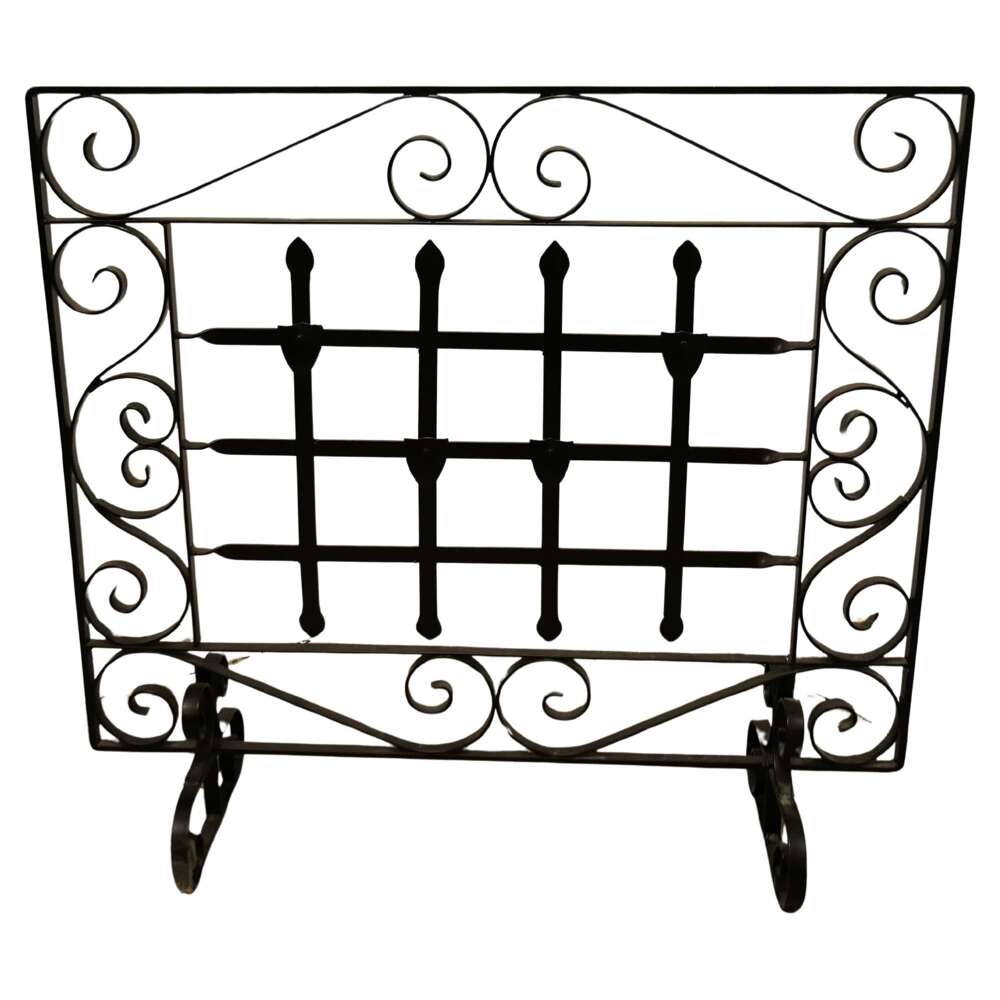Good Quality Wrought Iron Fire Screen, Fire Guard