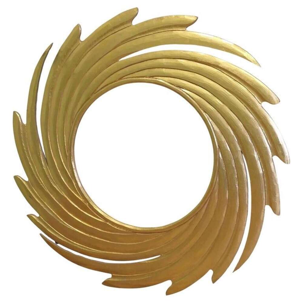Huge Sunburst Swirl Gilt Mirror