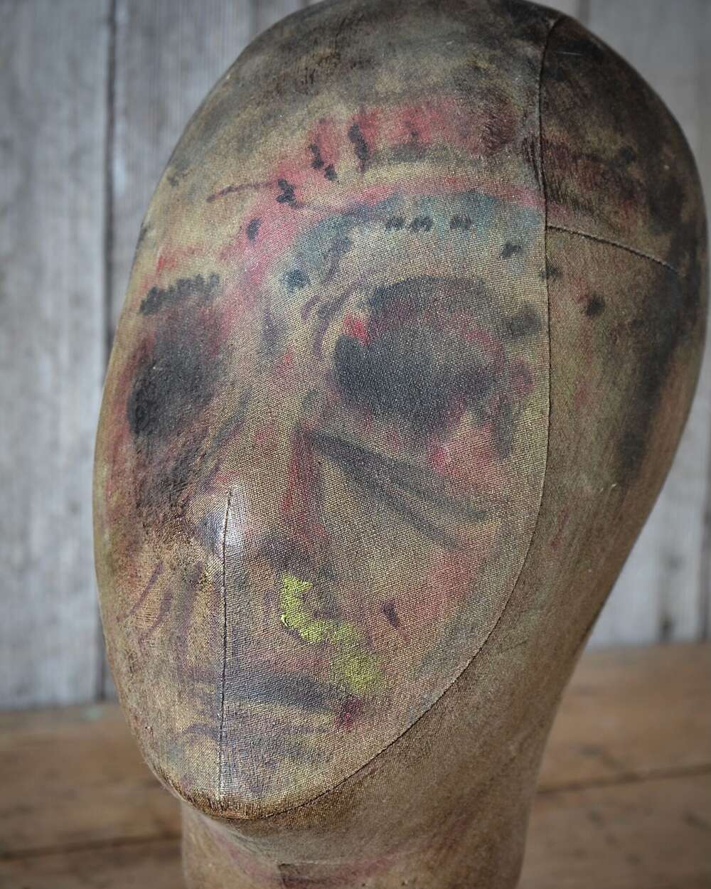 Painted Mannequin Head.