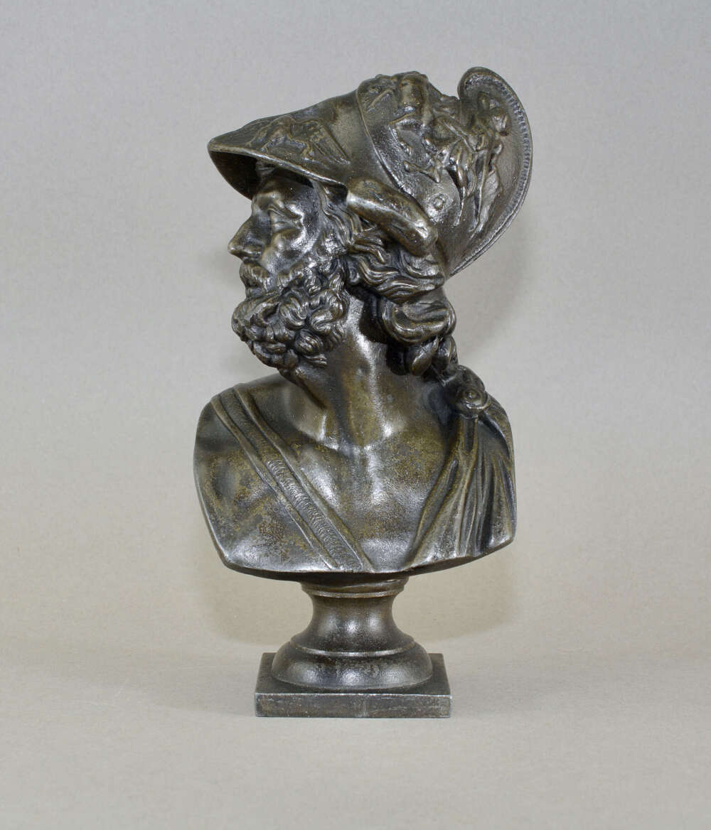 19th century grand tour bust of King Menelaus of Sparta