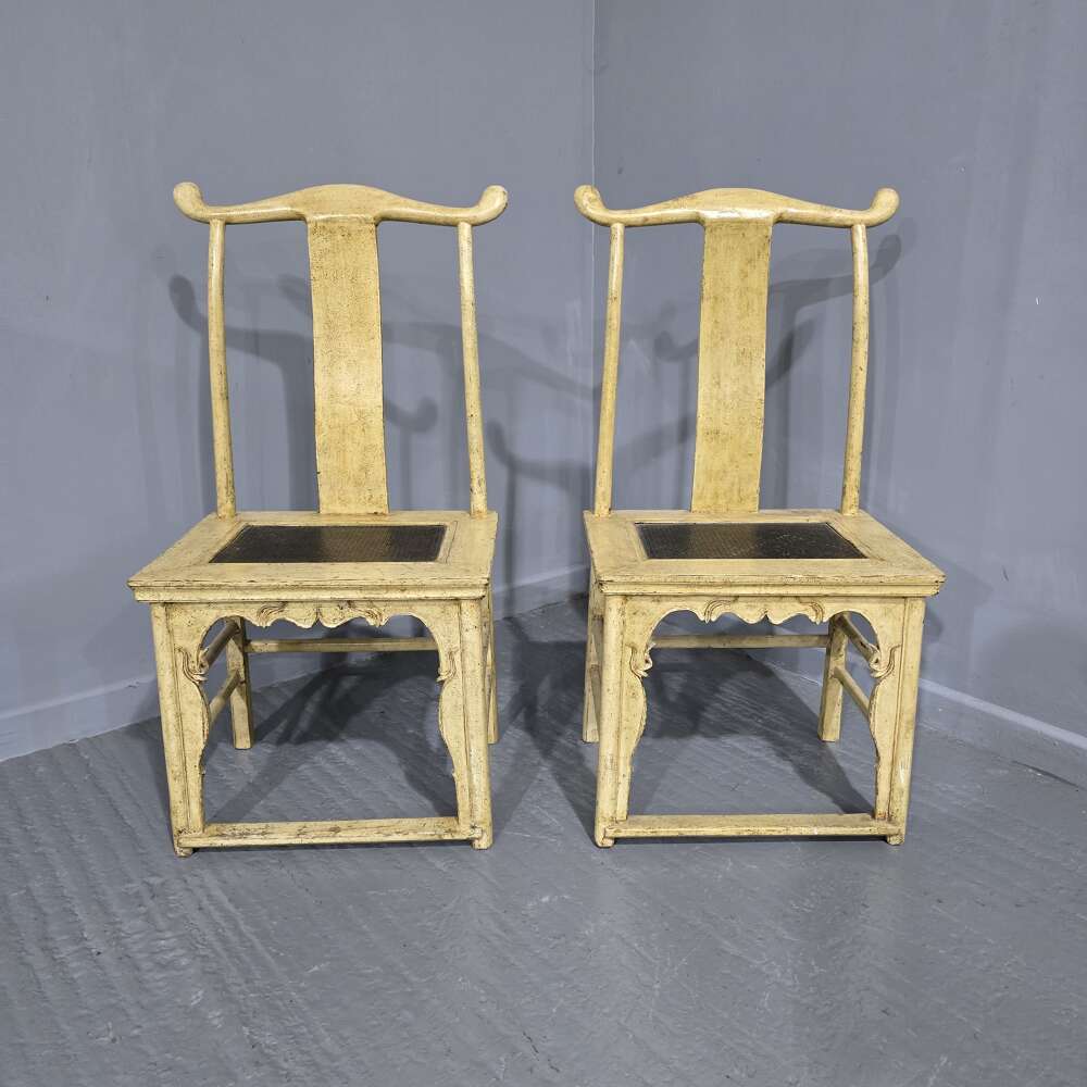 Good Pair Chinese Hall Antique Chairs