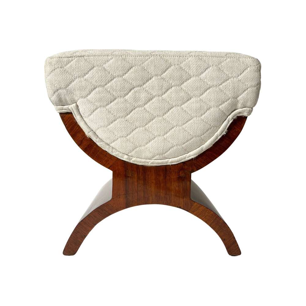 Art Deco Stool, Rosewood Veneer, France Circa 1930