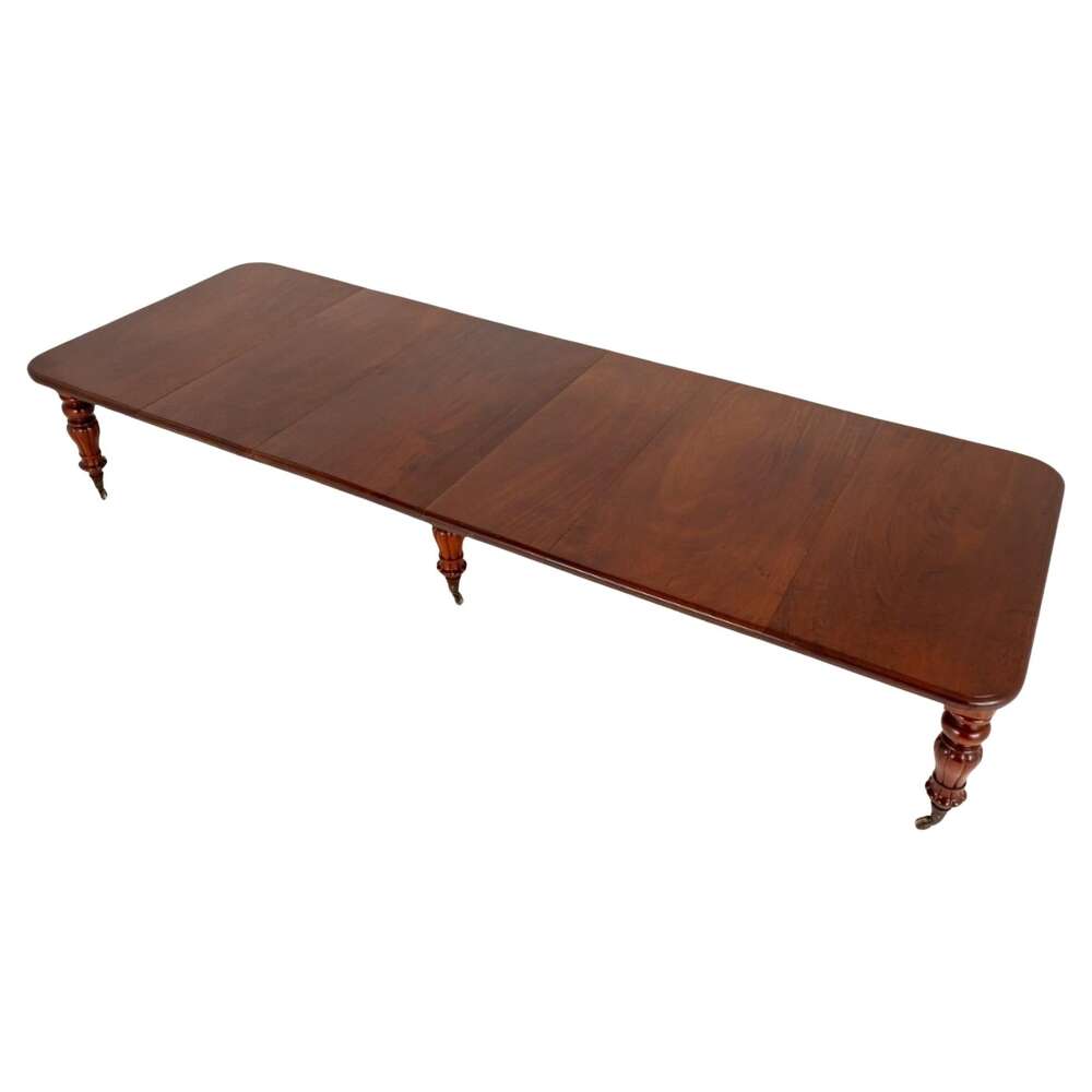 William Iv Dining Table Extending Mahogany 19th Century