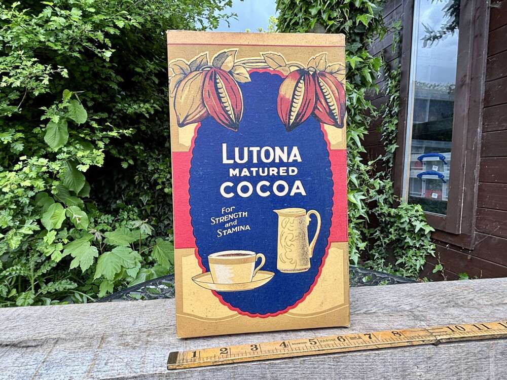 CWS Lutona Cocoa Shop Display Card Packet Box c1920s