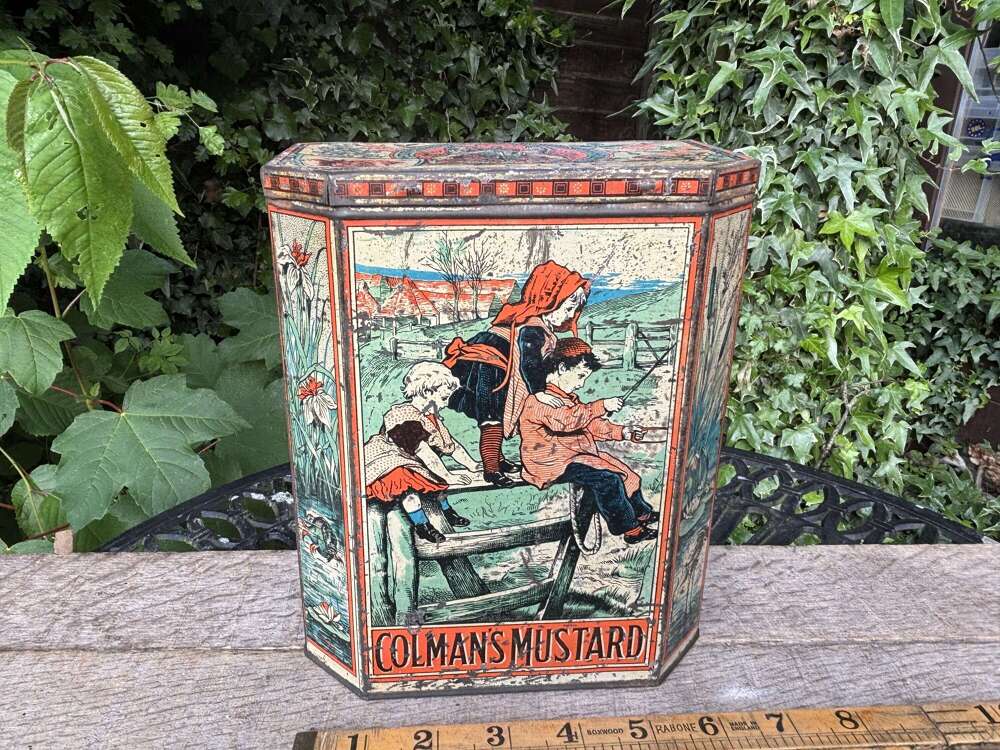 Colman's Mustard Victorian Children Playing Mustard Tin