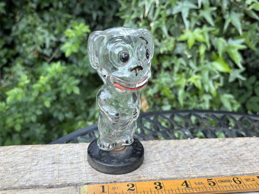 Bonzo the Dog Glass Perfume Bottle c1930s