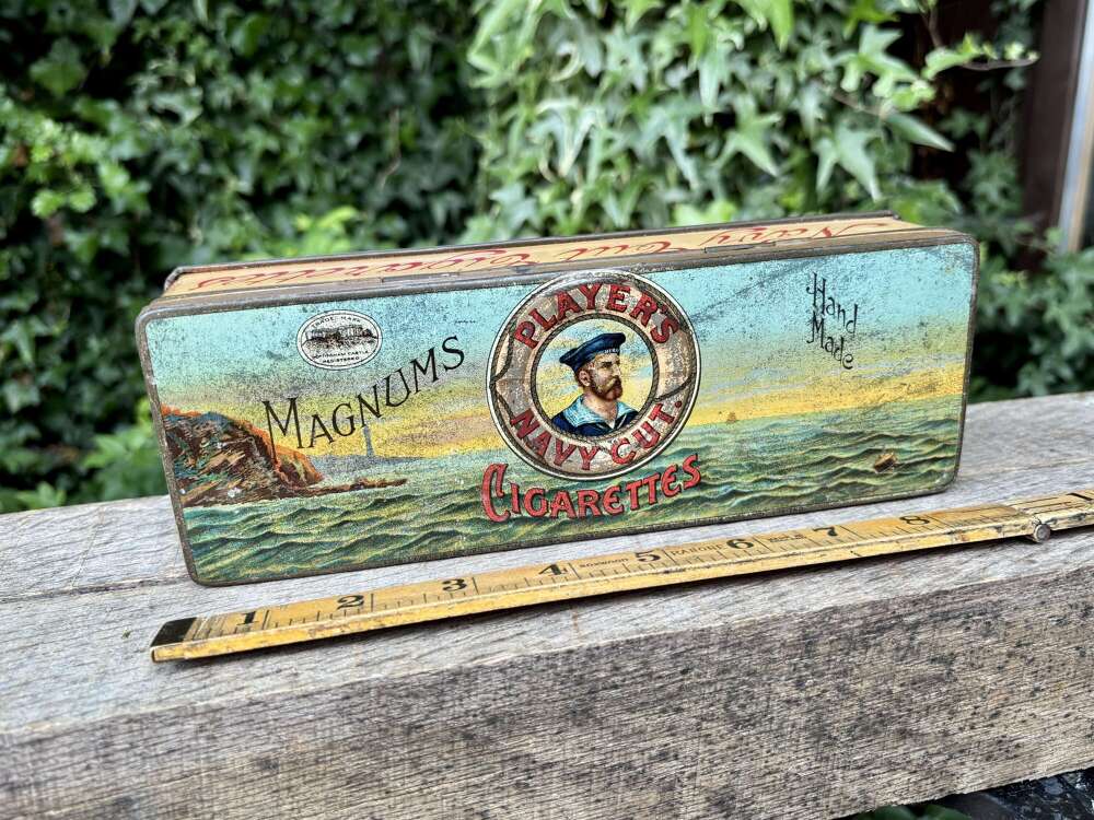 Large Player's Hero Magnum Cigarette Tin c1900s