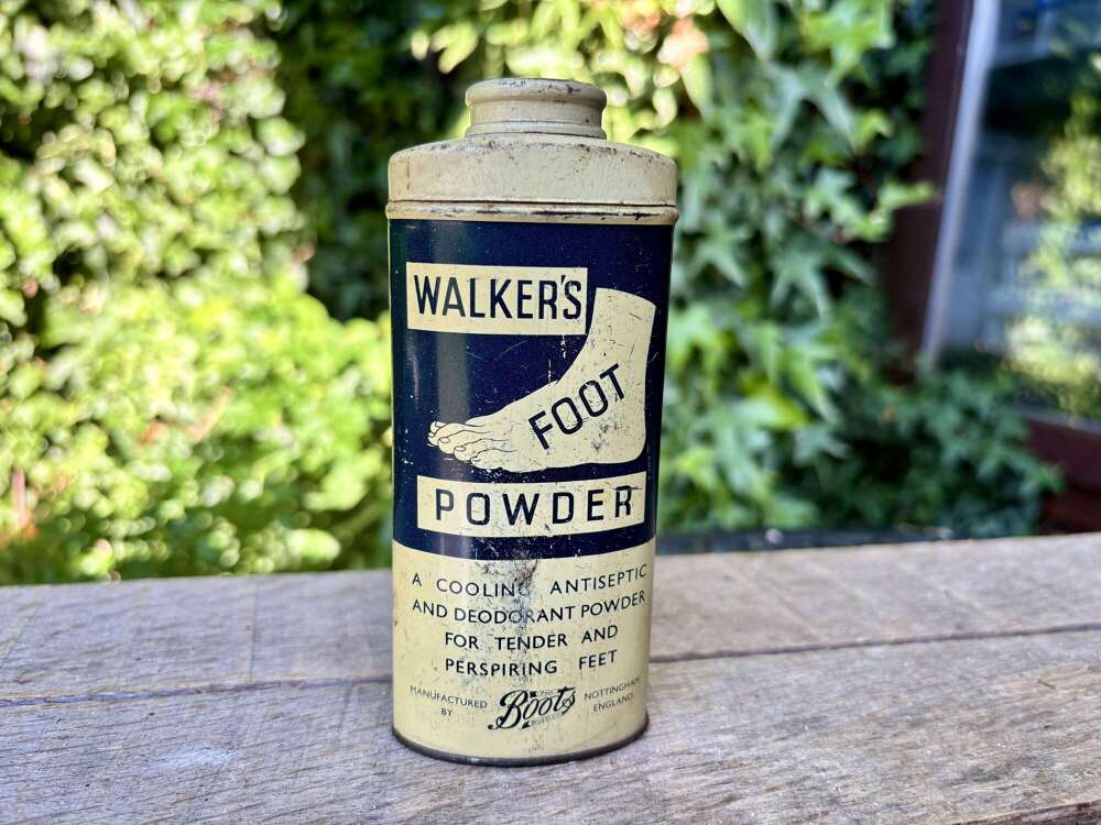 Boots Walker's Foot Powder Chemist Tin c1920s