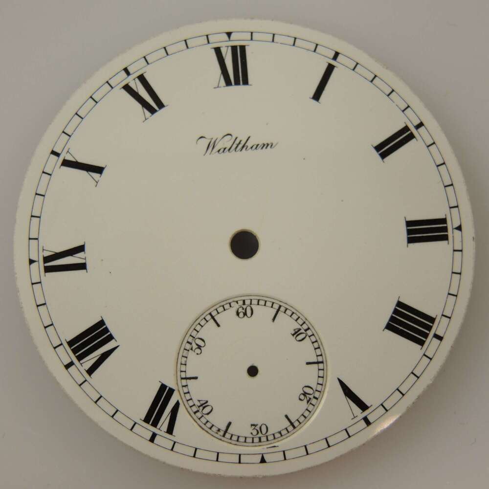 16s Waltham pocket watch dial
