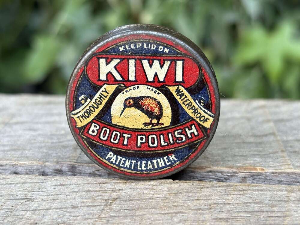 Early Kiwi Boot Shoe Polish Sample Size Tin c1920s