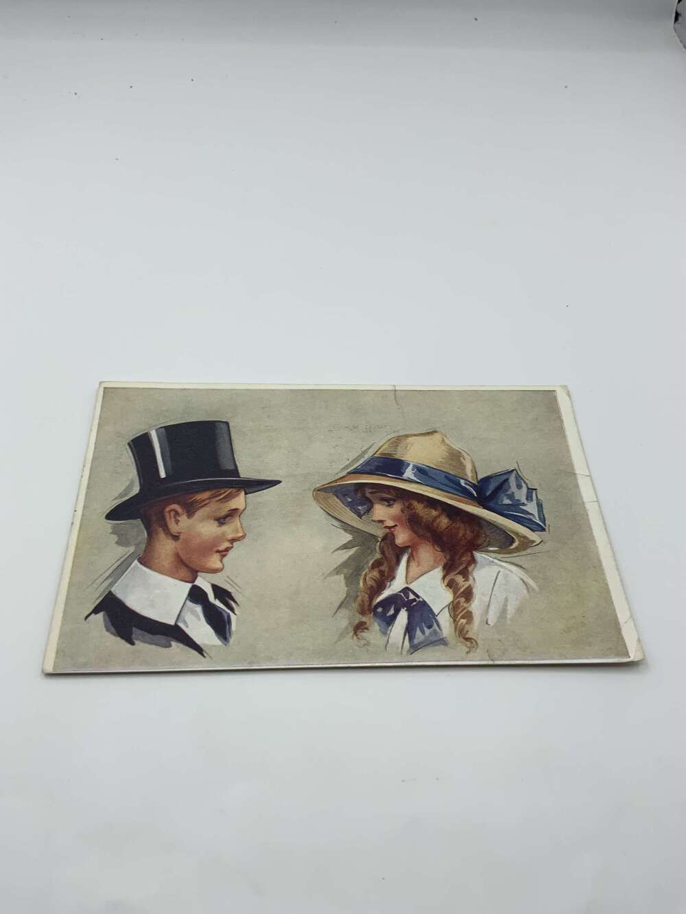 Harrods advertising postcard
