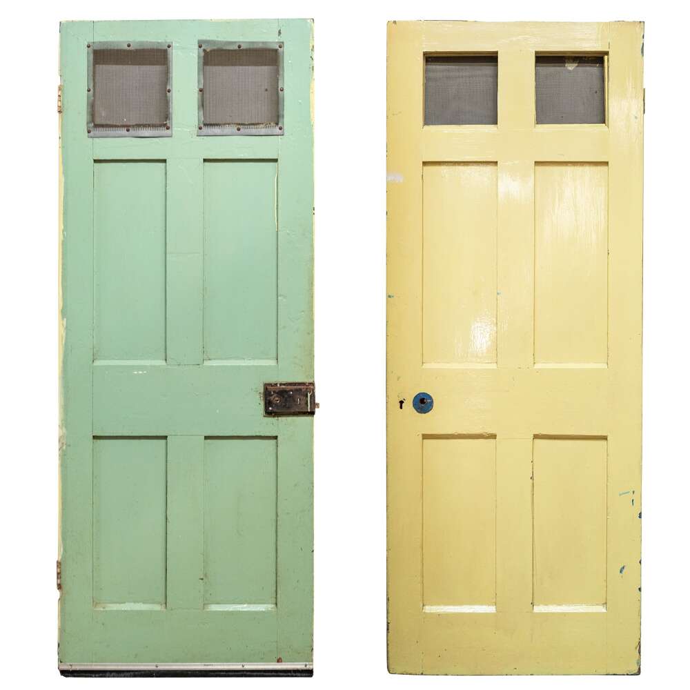 Antique Reclaimed Victorian 6 Panel Door - 194.5cm X 76cm