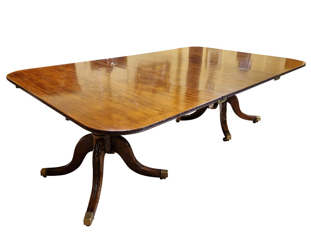 Regency Twin Pillar Dining Table