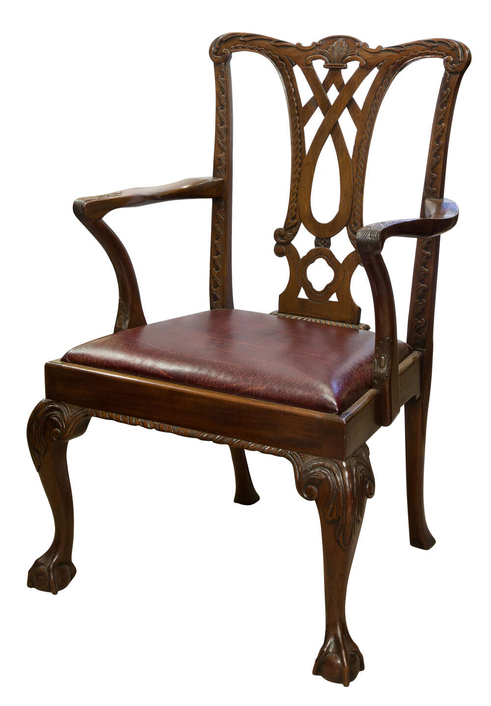 Chippendale style desk chair