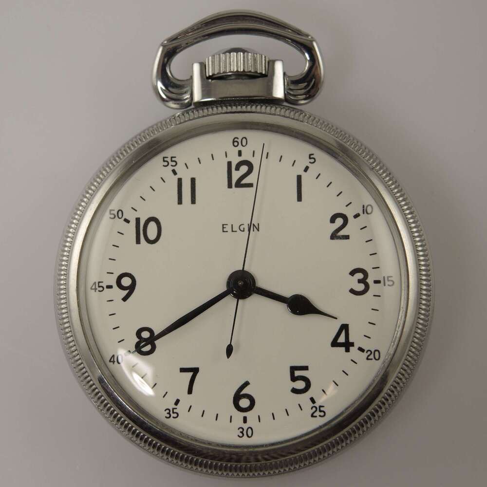 16 size 22 Jewel Elgin BW Raymond HS3 deck watch c1943