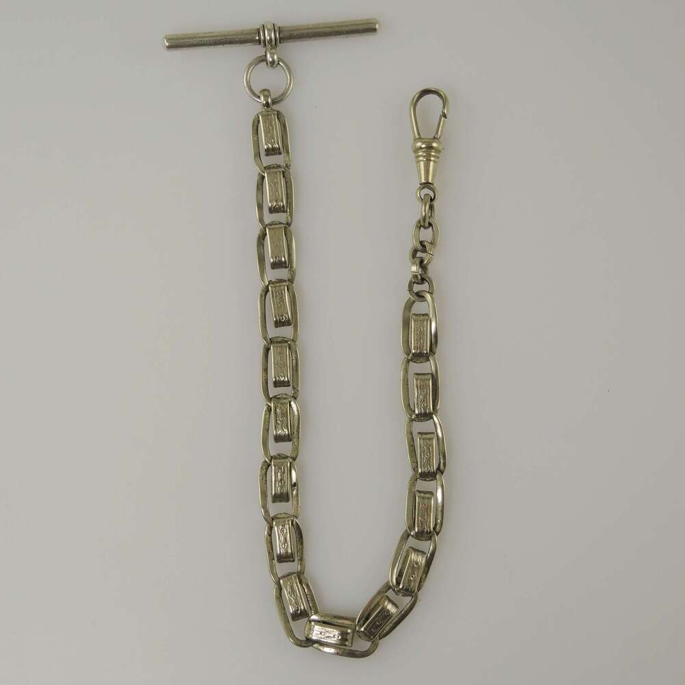 Antique fancy pocket watch chain. c1890