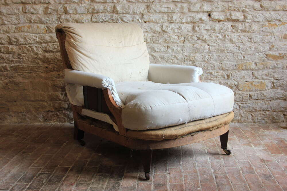 A English country house, deep seated armchair