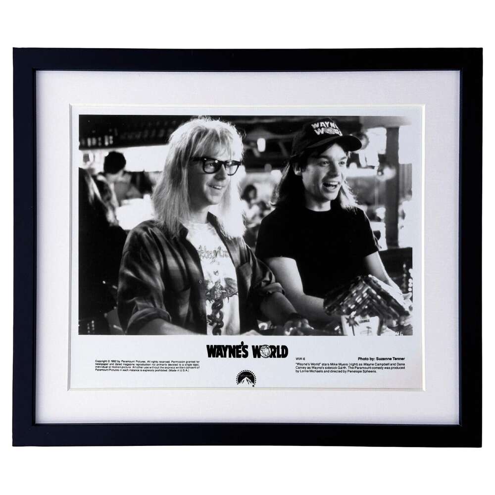 Waynes World 1992 Publicity Film Movie Press Still Framed