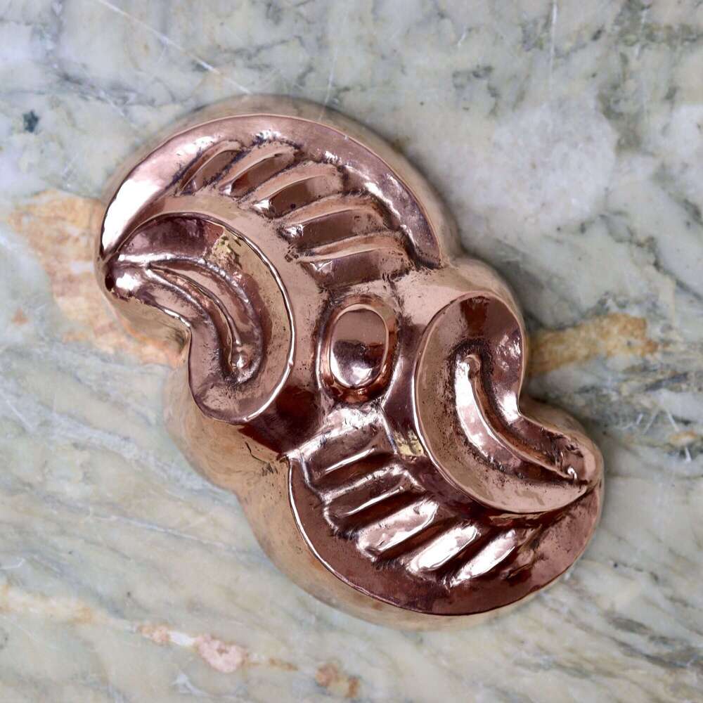 Small, Scroll Shaped, French Copper Mould