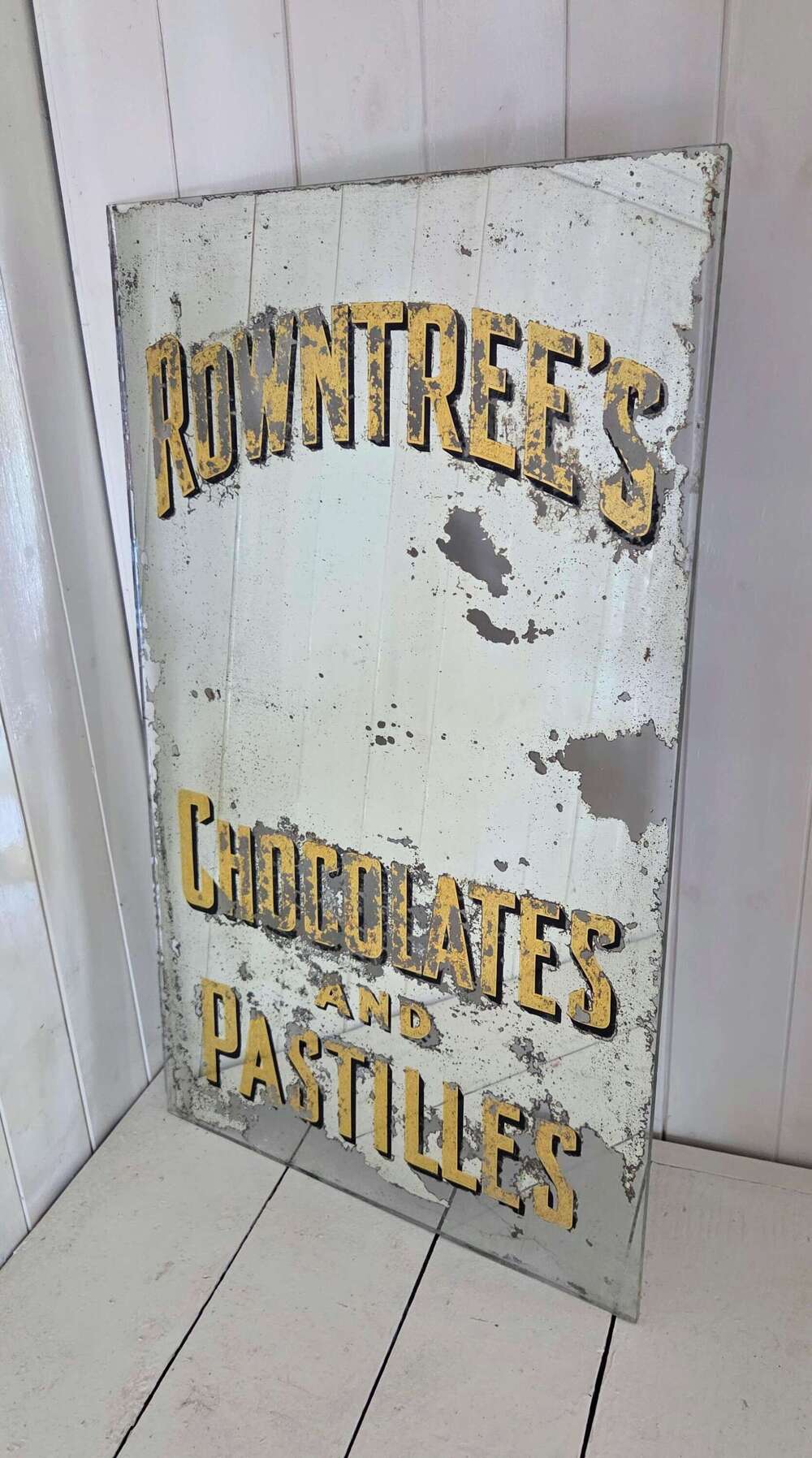 Original Early 20th Century Rowntree's Chocolates and Pastilles advertising Mirror