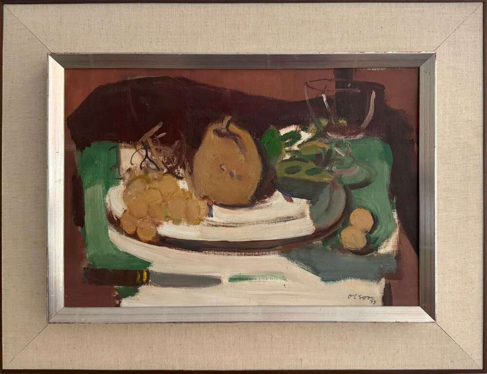 'fruit Still Life, 1973' By Ove Olson