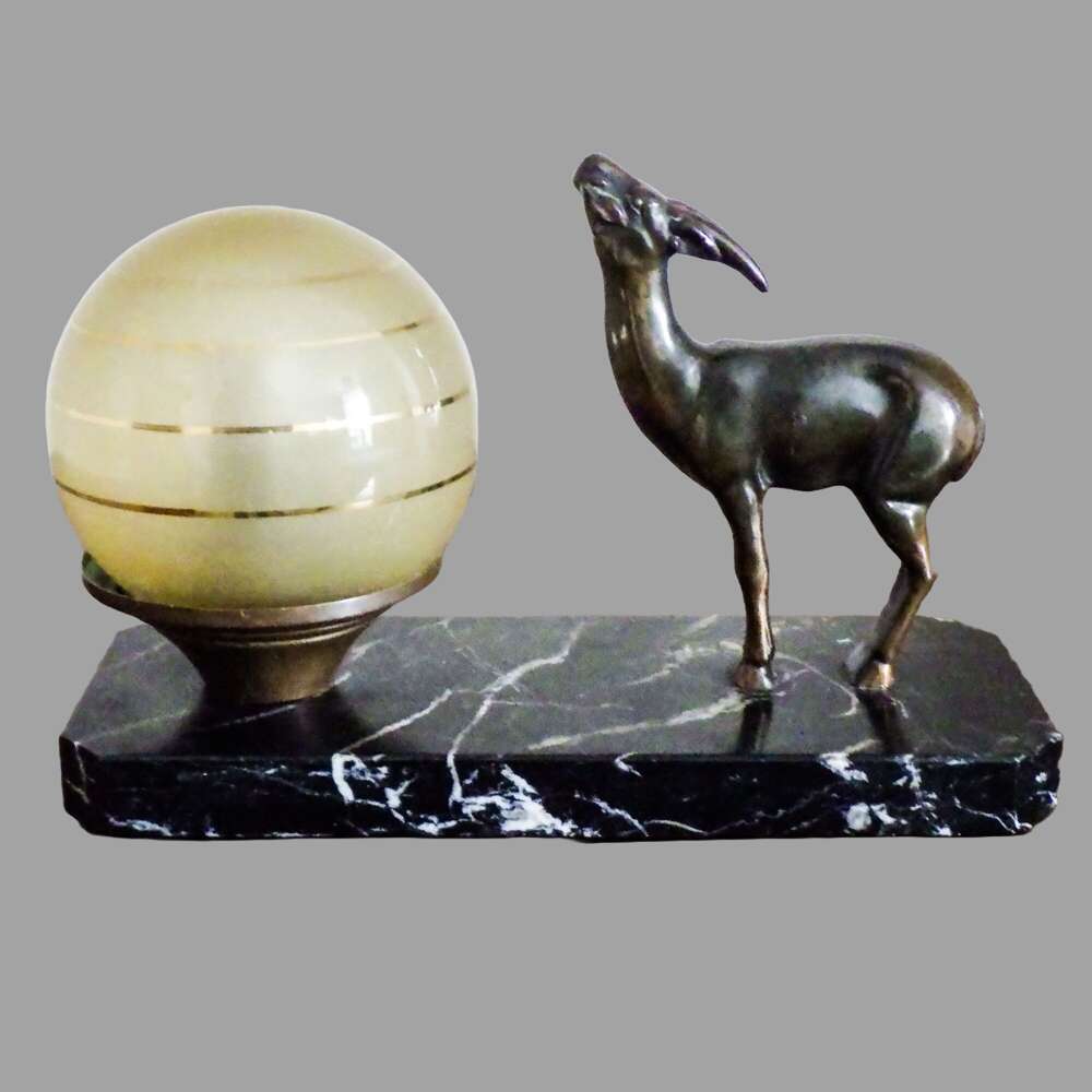 C1930 French Art Deco Mood Lamp