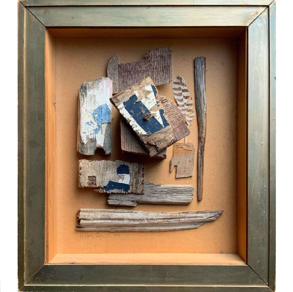 Hilary Turner (d. 2022) &ldquo;Untitled&rdquo; (Assemblage) [2002], Found items in shadow box.