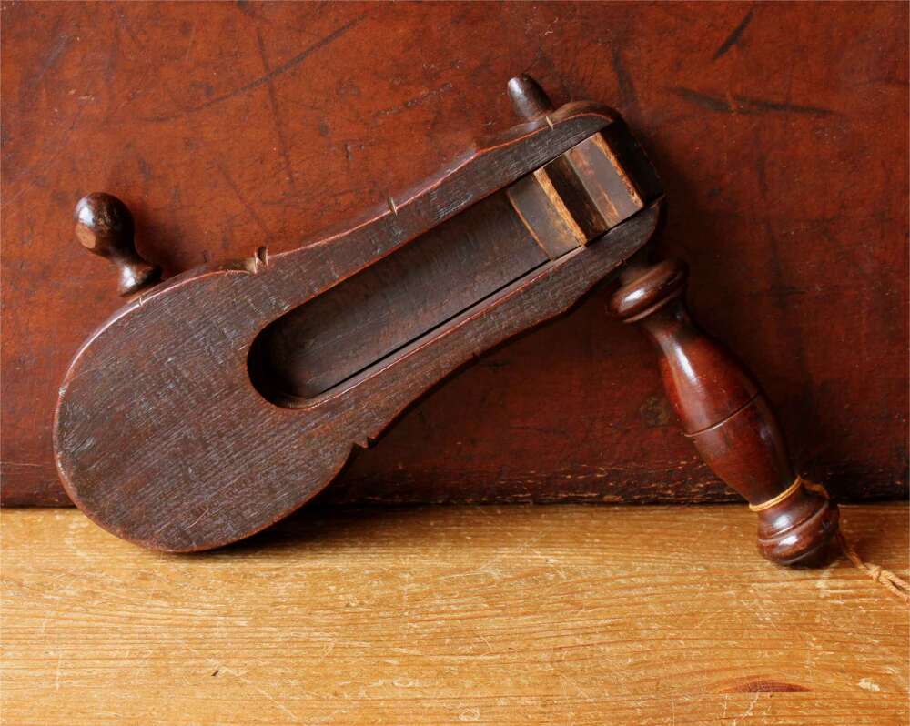 Victorian Wood Football Rattle. Antique Wooden Clacker. Air Raid Rattle.