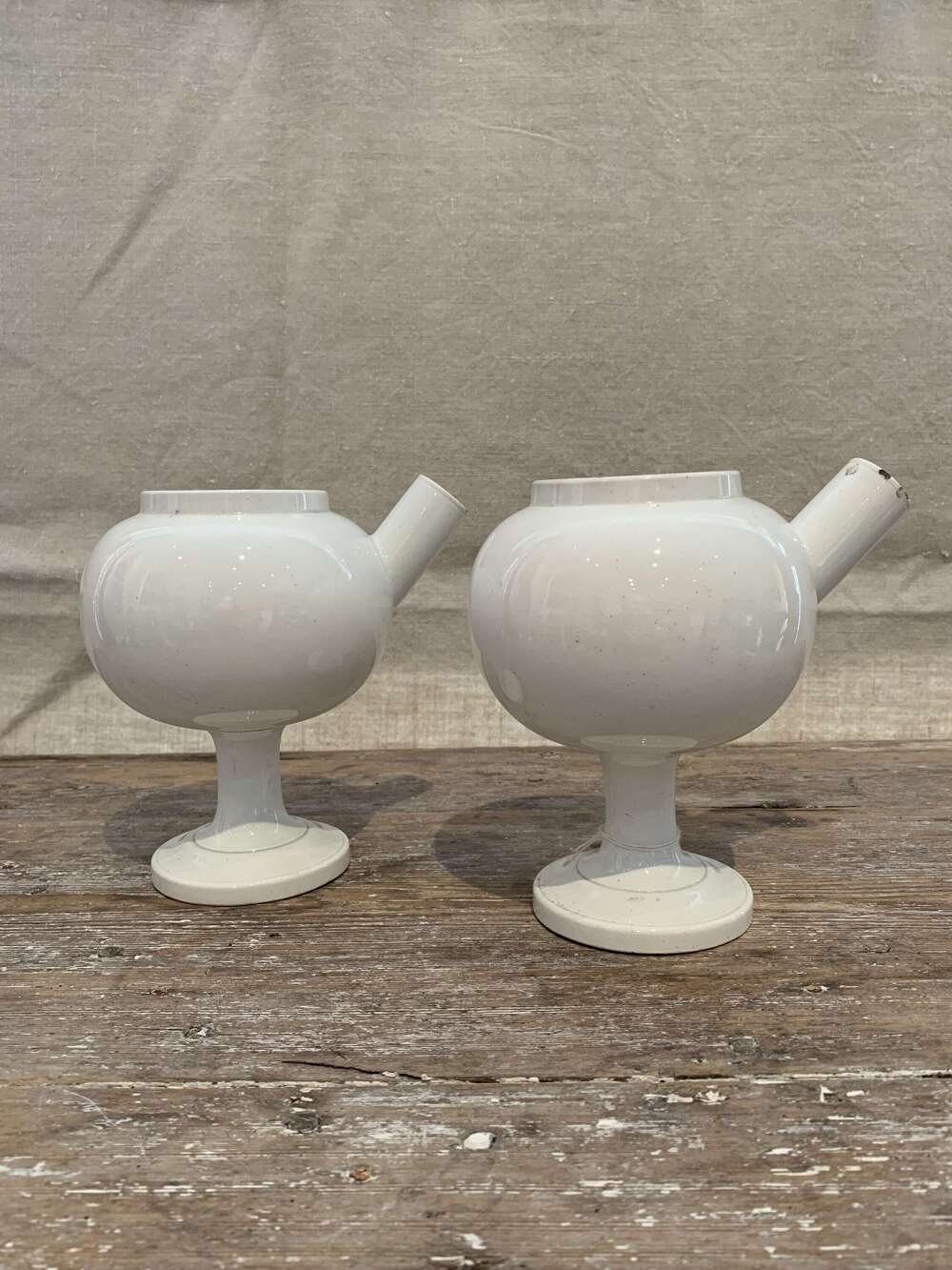C1820s English creamware Drug jars (syrup)