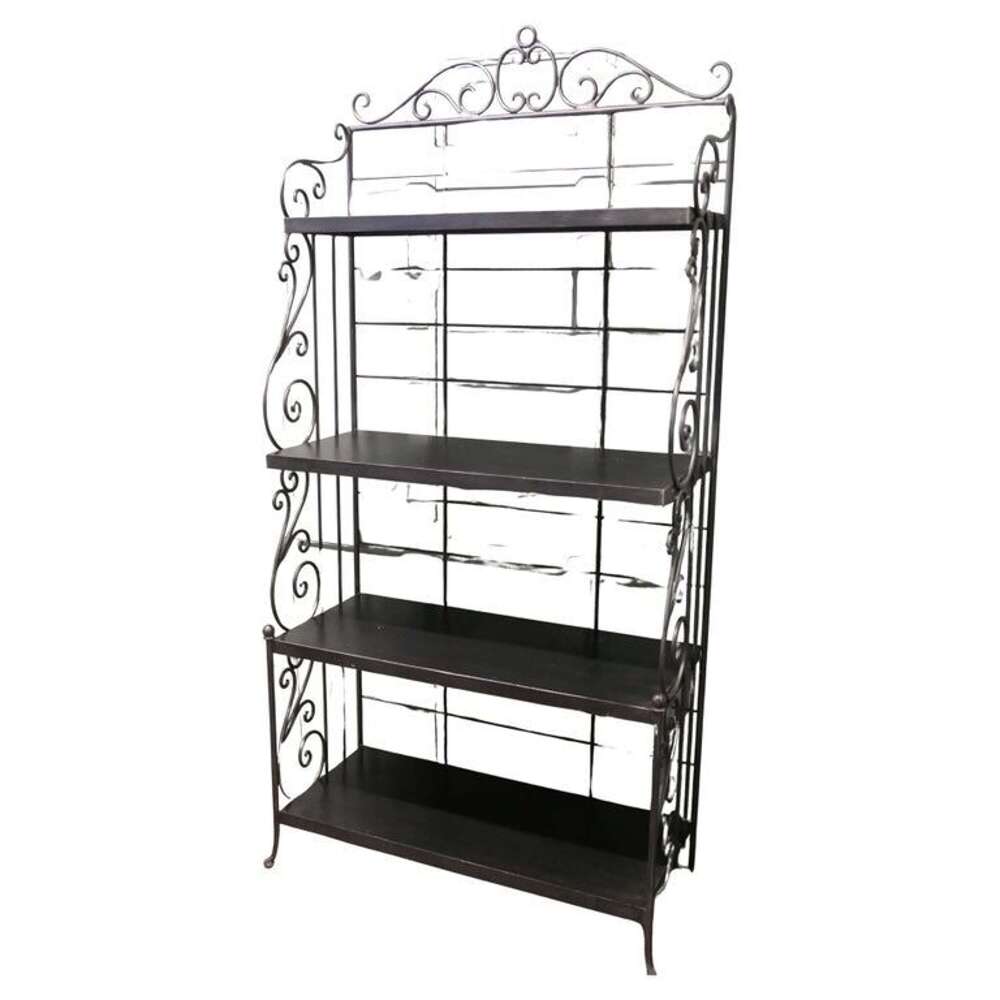 A French Wrought Iron Bakers Shop Stand