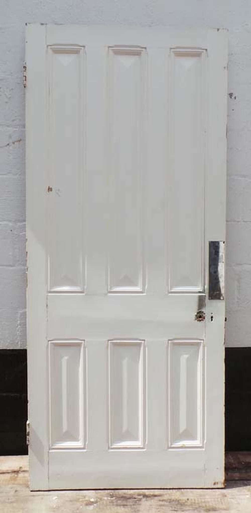 DB0446 LOVELY VICTORIAN SIX PANELLED PINE DOOR