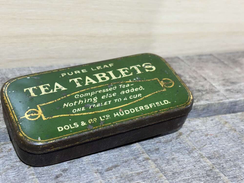 Dols & Co Huddersfield Tea Tablets Sample Size Tin c1920s