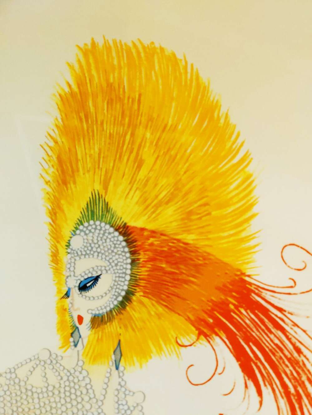 Ert&eacute; - 'L'Orientale' 1983 Limited Edition Print #33/300, Signed Numbered, Gg Embossed Logo