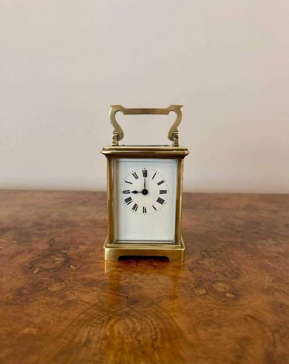 Stunning Quality Antique Edwardian Brass Carriage Clock 