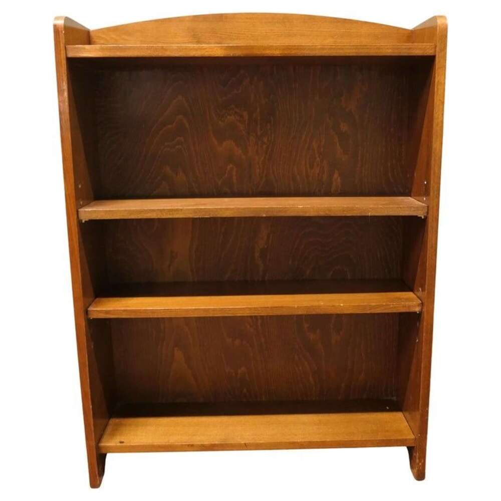 A Good Oak Open Bookcase
