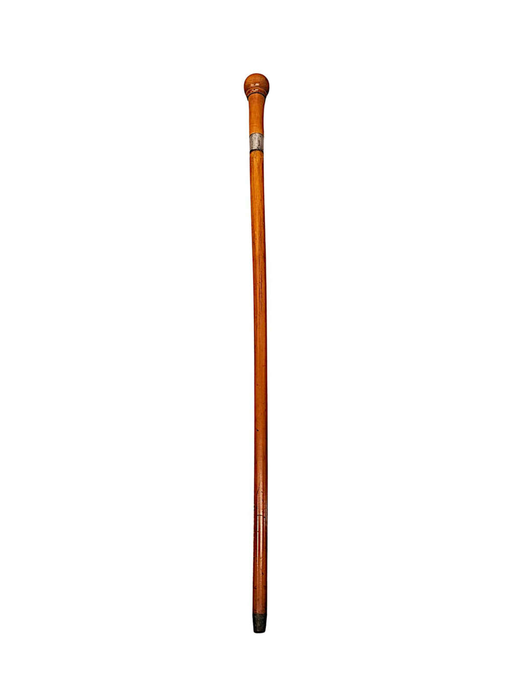 A Very Rare 19th Century Gadget Walking Cane With Concealed Game