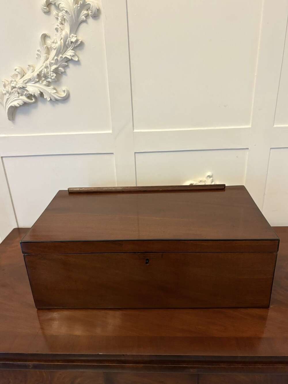 Fine Quality Antique George III Figured Mahogany Writing Box