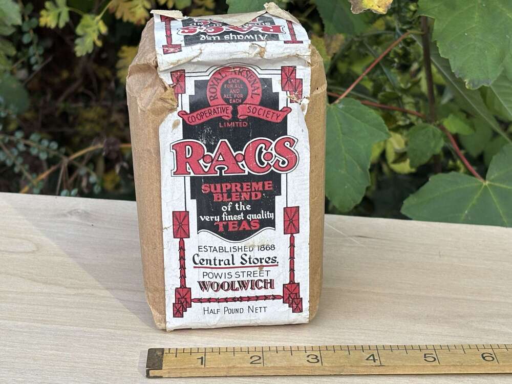 R.A.C.S Supreme Blend Unopened Full Tea Packet / Pack c1930s