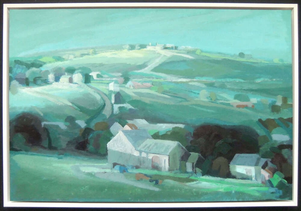 Mary Lord "Childhoods Summer, Sunday Morning" oil painting