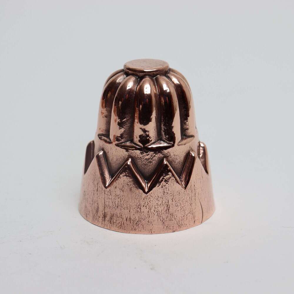 Miniature Copper Mould with Saw Tooth Border