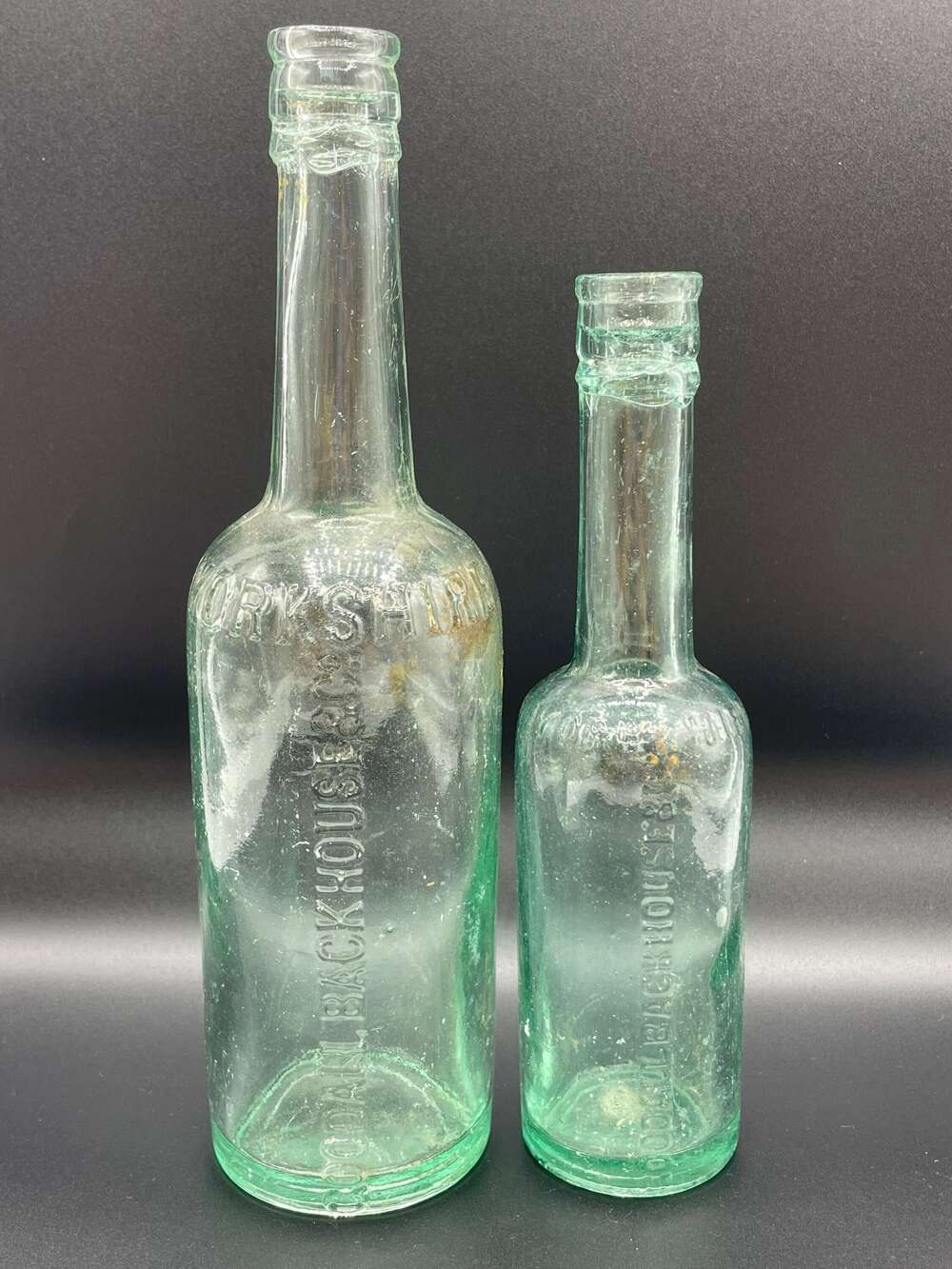 Antique 1920s Bridgewater & Basker & Co Cardiff Codd-Neck Glass Bottle