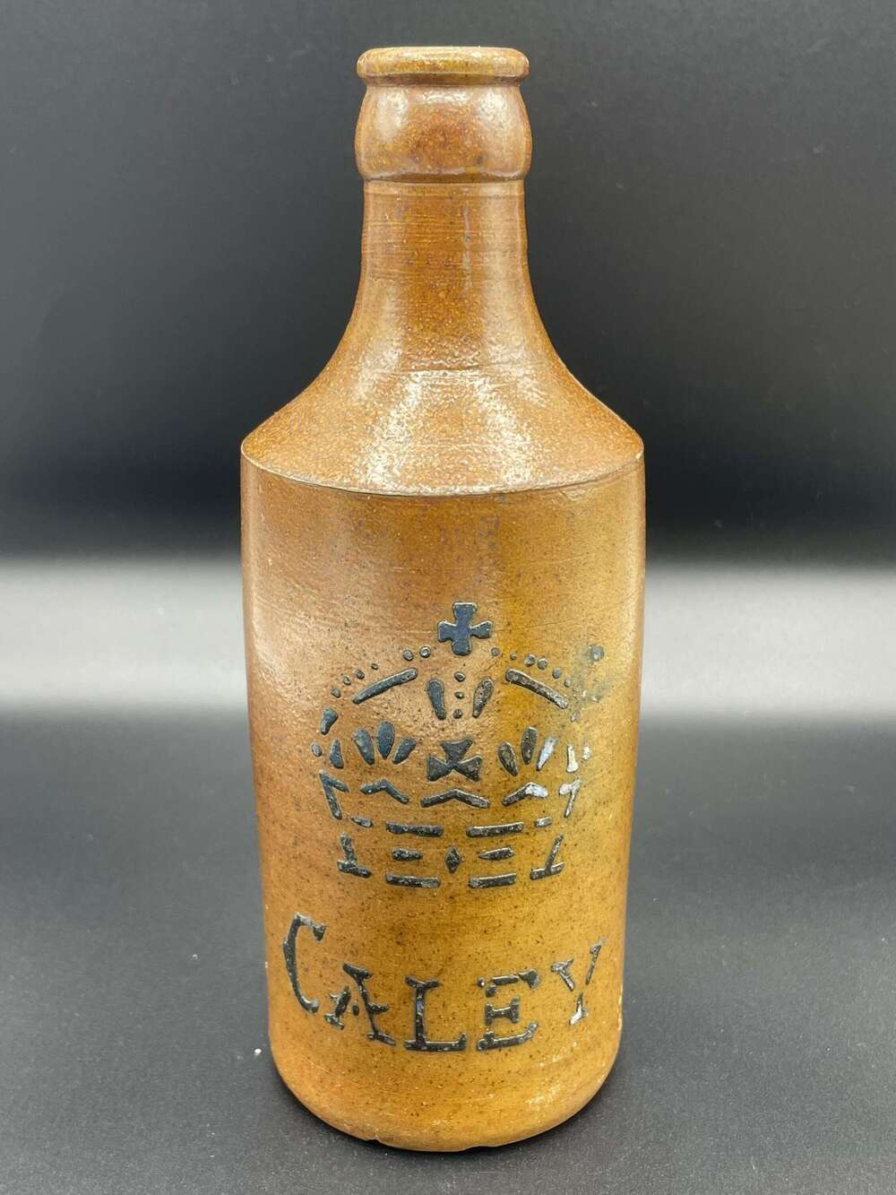 Antique Stoneware Ginger Beer &ldquo;Caley&rdquo; Bourne Denby Bottle