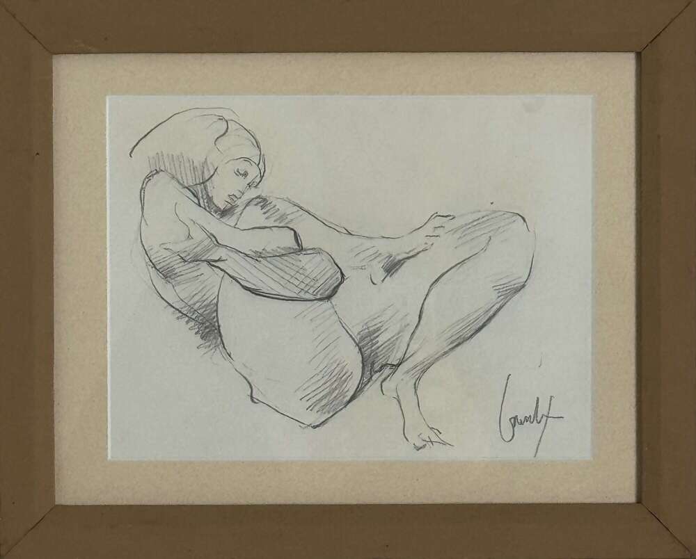 FRANCOIS BOUCHE FEMALE FIGURATIVE STUDY