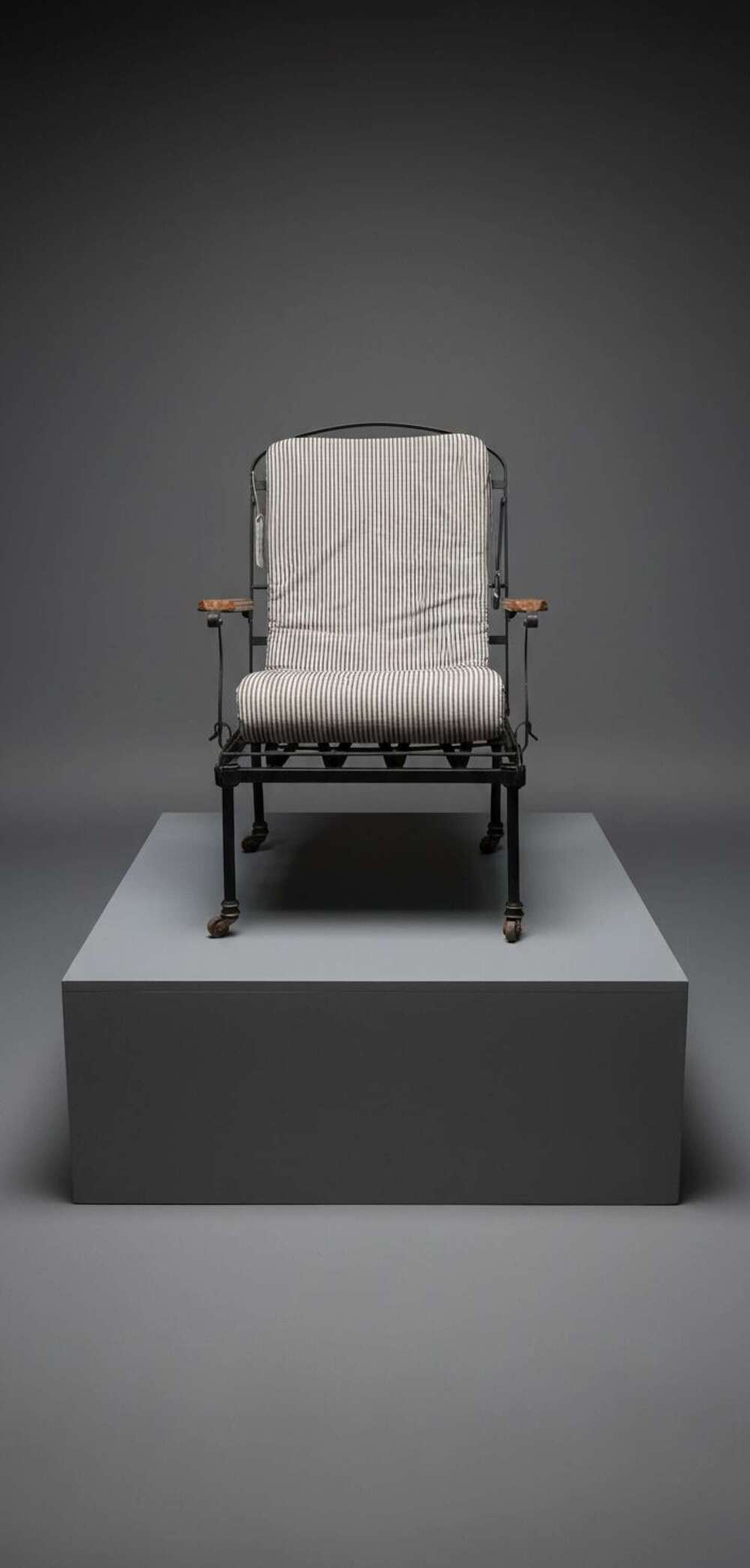 19th Century Metamorphic wrought iron Campaign Chair